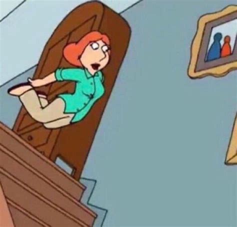 lois falling down stairs